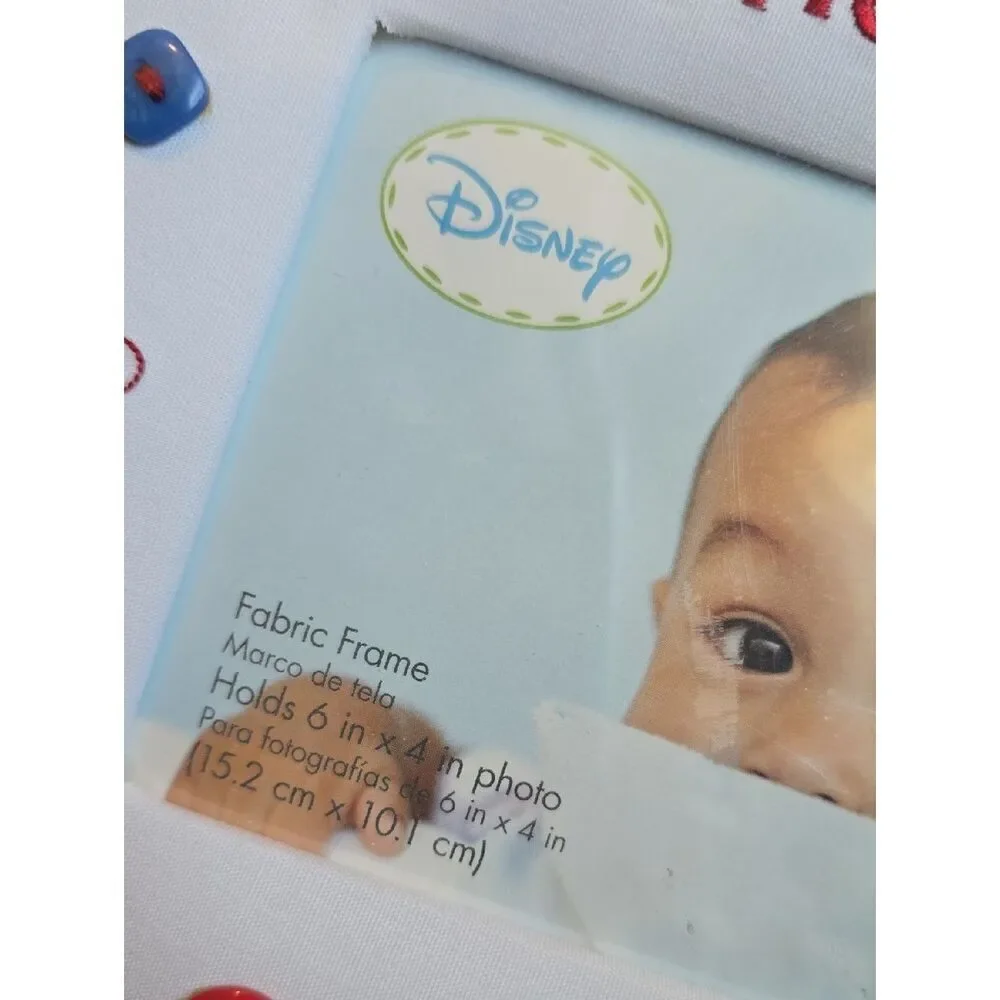 Disney Little Charmer White Fabric Baby Photo Frame New